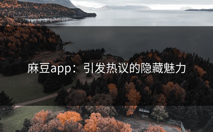 麻豆app:引发热议的隐藏魅力 麻豆app:引发热议的隐藏魅力